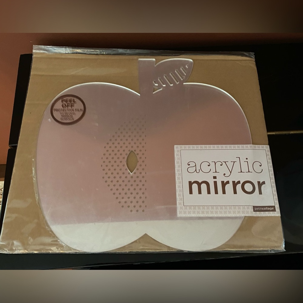 Petit Collage Acrylic Apple Mirror